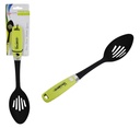 14" Non-Stick Slotted Spoon with Green Handle (72 pcs/ctn)