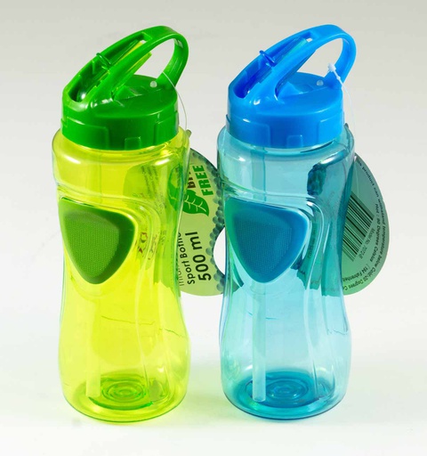 [7072-B] 17oz Tritan Sports Bottle, Mix Colors (24 pcs/ctn)