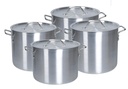 8 pc Heavy Gauge Aluminum Stock Pot Set (2 sets/ctn)