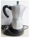 480 Watt 6 Cup Electric Aluminum Coffee Maker (4 pcs/ctn)