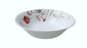 9" Opal Glass Rose Flower Salad Bowl (18 pcs/ctn)