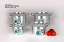 8 pc  Aluminum Cookware Stock Pot Set (6 sets/ctn)