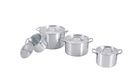 2, 3.5, 5.5, 8QT Aluminum Cookware Stock Pot Set (6 sets/ctn)