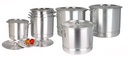 8, 12, 16, 20, 24, 32, 40 QT Alu Steamer Pot Set (1 set /ctn)