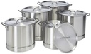 10 pc Heavy Duty Aluminum Stock Pot Steamer Set (1 sets/ctn)