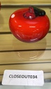 Glass Decoration, Red Apple (6 pc/ctn)