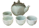 Ceramic Tea Kettle with 4 Cups (6 set/ctn)