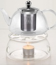 6" Glass Warmer for Teapots (24 pcs/ctn)