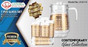 7 pc Golden Electroplate Glass Set (6 sets/ctn)