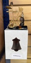 Home Deco, Wood & Resin Ornament, Shrimp, Crab & Lotus (6 pc/ctn)