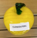 Glass Yellow Apple (6 pc/ctn)