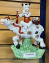 Ceramic Shepherd Boy and Cow (6 pc/ctn)