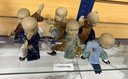 6 pc Ceramic Shaolin Martial Arts Monks (6 set/ctn)