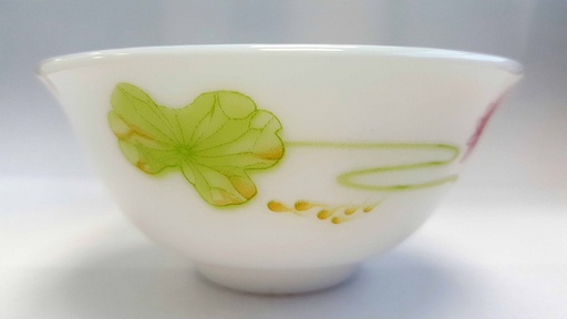 [A203-40C] 4&quot; Opal Glass Lotus Flower All Purpose Bowl (36 pcs/ctn)