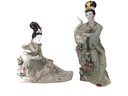 2 Ceramic Women Figures in Robes