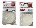 4.5"(11.5cm) 50 pc Cupcake Liners, White (72 set/ctn)
