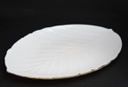 11.5" Opal Glass Gold Rim Leaf Dinner Plate (36 pcs/ctn)