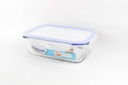 1500ml Tempered Glass Rectangle Food Container (12 pcs/ctn)