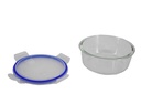 640ml Tempered Glass Round Food Container (12 pcs/ctn)