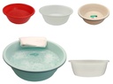 P70202 11 Liter(15x5", 38.5x13.5cm) Plastic Basin, assorted color(24 pc/ctn)