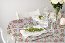 TC610608 6ga 54" Table Cloth,PVC Clear Flower Printing (50 Yard/Roll)