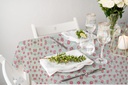 TC610609 6ga 54" Table Cloth,PVC Clear Flower Printing (50 Yard/Roll)