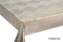 TC640102 300gsm 54" PVC Metallic Embossed Tablecloth (40 Yard/Roll)
