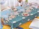 300gsm 54" PVC Metallic Embossed  Tablecloth (40 Yard/Roll)