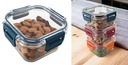 400 ml Plastic Food Storage Container, Square (24 pc/ctn)