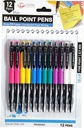 12 pc Fine Point(0.7mm) Ball Pen, Assorted Color(40 bag/ctn)