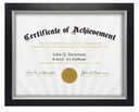 8.5x11" MDF Black Certificate Document Frame (12 pc/ctn)