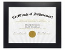 8.5x11" MDF Black Certificate Document Frame (12 pc/ctn)