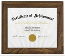 8.5x11" MDF Mahagony Certificate Document Frame (12 pc/ctn)