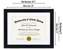 11x14" mat 8.5x11" MDF Certificate Document Frame (12 pc/ctn)