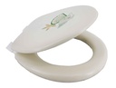 17" Soft Beige Emboidered Toilet Seat (6 pcs/ctn)