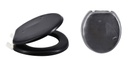 17" Soft Black Toilet Seat (6 pcs/ctn)