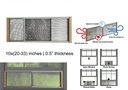 Adjustable Window Screen, 10"H x 20" ~ 33" W (12 pc/ctn)