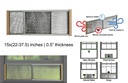 Adjustable Window Screen, 15"H x 22" ~ 37" W (12 pc/ctn)