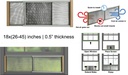 Adjustable Window Screen, 18"H x 26" ~ 45" W (12 pc/ctn)