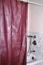PVC Maroon Shower Curtain (12 sets/ctn)