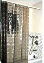 EVA BIg Squares Embossed Shower Curtain (12 sets/ctn)