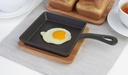 14cm Mini Cast Iron Fry Pan, Square (6 pc/ctn)