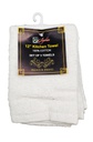 12" 100% Cotton White Square Towel, Set of 3 (72 sets/ctn)