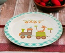 8" Kids Plate 100% Melamine (48 pc/ctn)