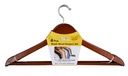 4 pc Grade A Dark Maple Wood Clothes Hanger (24 sets/ctn)