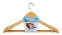 4 pc Grade A Natural Maple Wood Clothes Hanger (24 sets/ctn)