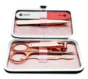 5 pc Stainless Steel Rose Gold Manicure Set (288 sets/ctn)