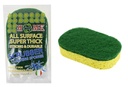 Jumbo Italian Oval Sponge with Scouring Pad (48 pcs/ctn)