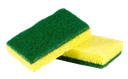 2 pc Yellow Italian Sponge with Scouring Pads (72 sets/ctn)