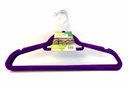 6 pc Purple Clothes Hanger with Steel Hook (24 sets/ctn)